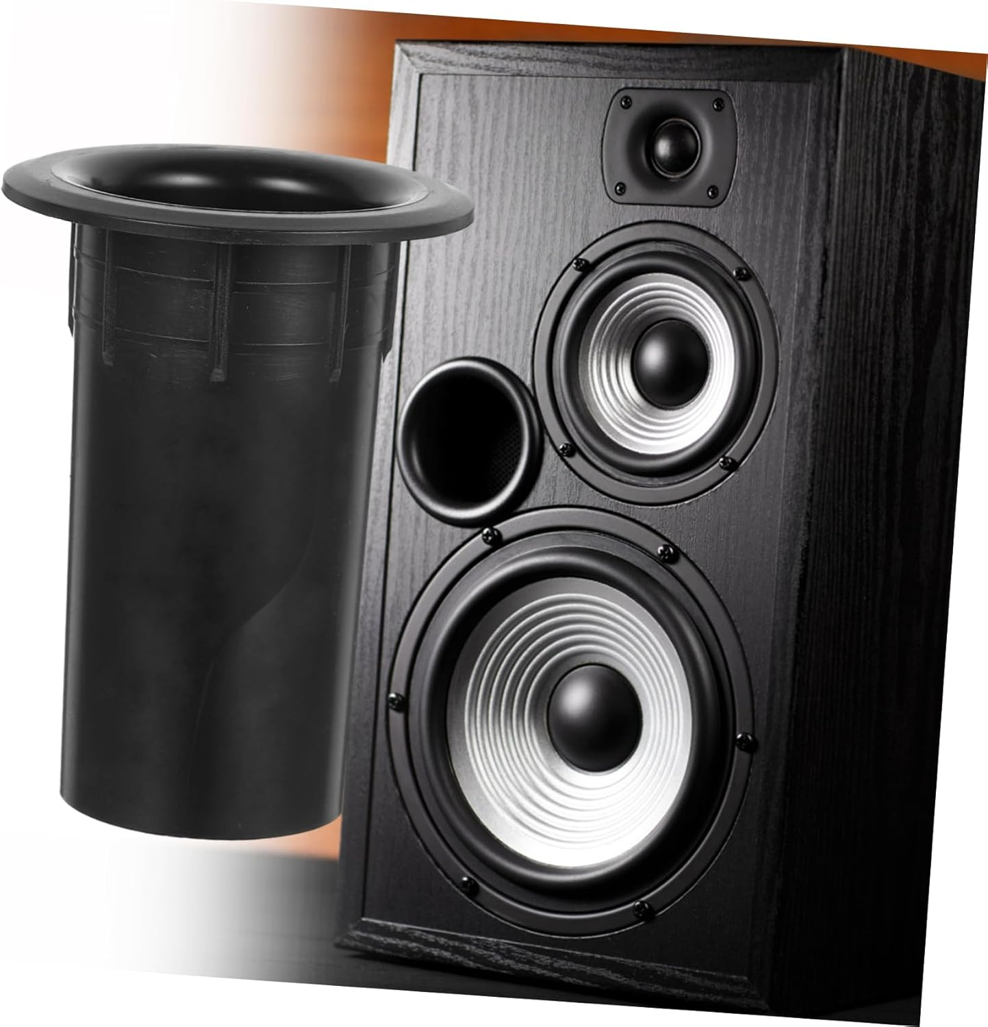 SEWACC 12Pcs Audio Punching Bag Speaker Port Tube Plastic Replacement Bass Reflex Tube Accessory for Speaker Use in Woofer Box image number 4