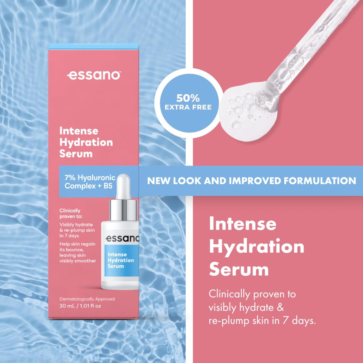 Essano Hyaluronic Acid Intense Hydration Concentrated Facial Serum 20 Ml image number 3