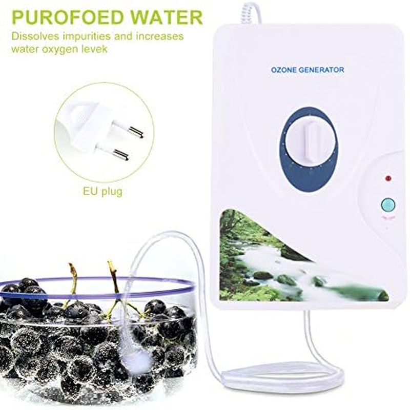 Ozone Generator Ozonator Air Purifier, 600 Mg/H Generator Wheel Timer Air Purifier Kitchen Room Oil Vegetables Meat for Water Fresh Air Clean 220 V image number 4
