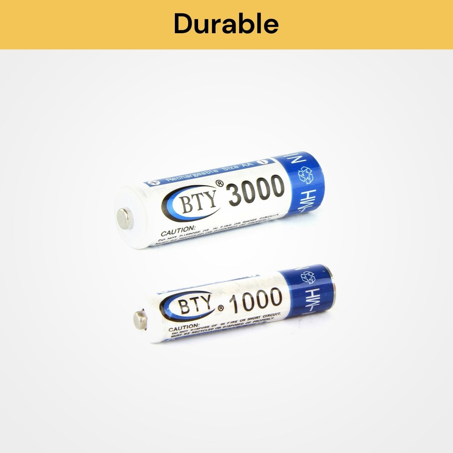 EZONEDEAL Rechargeable Battery NI-MH 1.2V 3000Mah Aa/Recharge Batteries - 4Pc/Pack