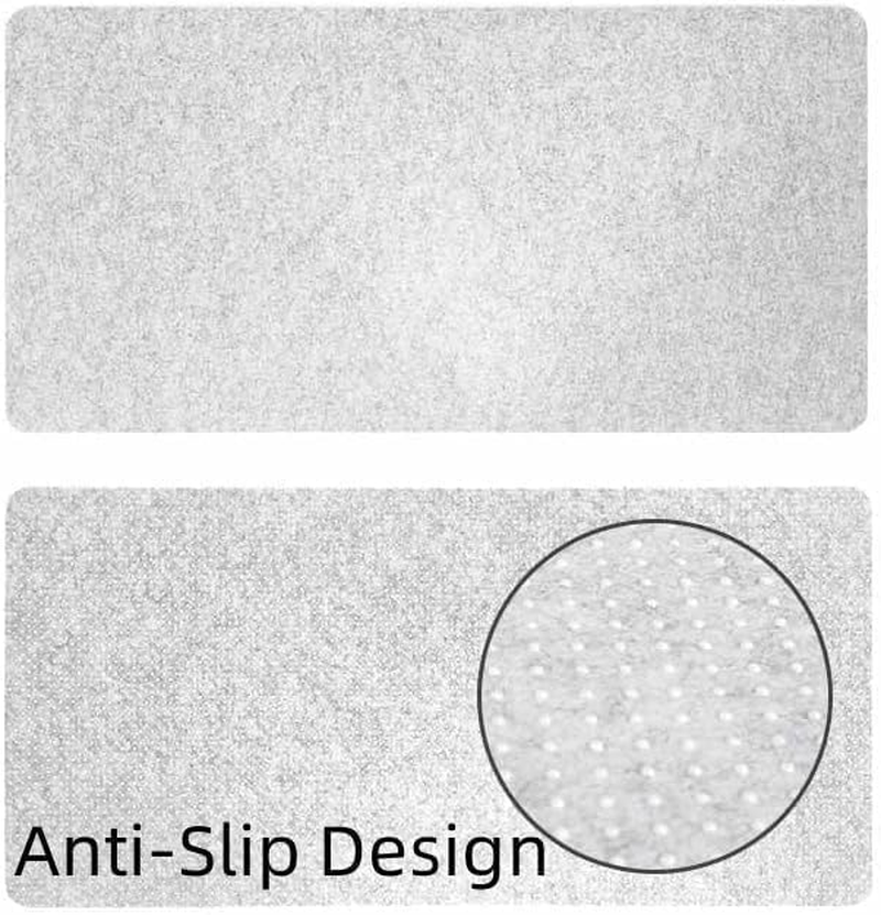 Desk Pad, Desk Protector Pad, Non-Slip 0.12 Inch Thick Large Mouse Pad, Felt Desk Mat, Writing Mat for Office and Home (Light Gray, 90 * 30CM)