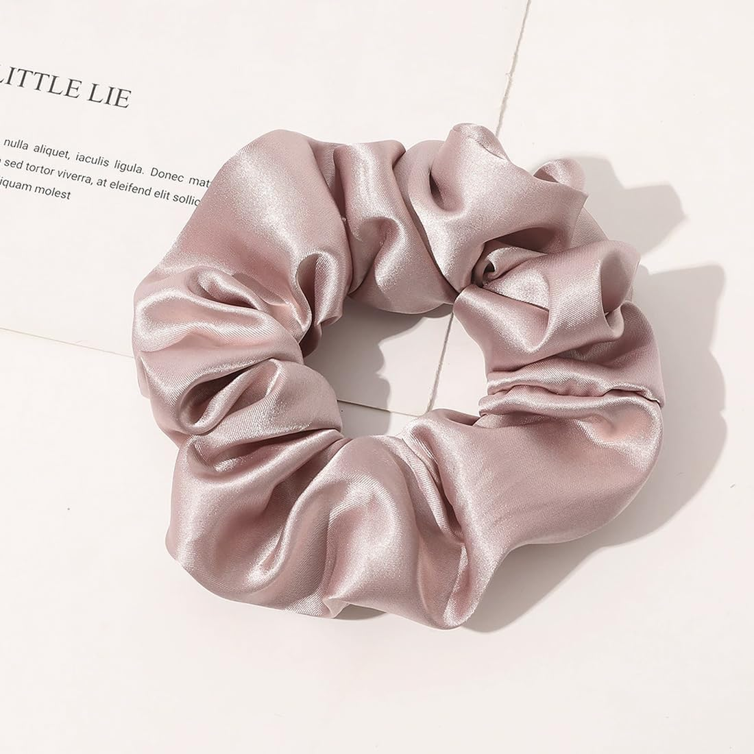 BIRLOZA Pack of 2 Neon Hair Scrunchies, Elastic Bobbles, Large Women'S Hair Bobbles, Ponytail Holder, Women Hair Accessories for Girls Women (Neon Pink) image number 3