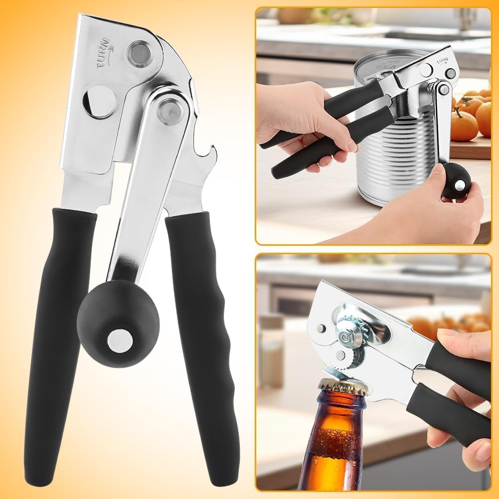 OWATRKDEY Can Opener Manual,Heavy Duty Can Openers, Stainless Steel Heavy Duty Swing Away Commercial Can Opener for All Size Cans image number 5