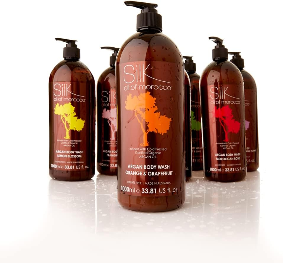 Silk Oil of Morocco Argan Vegan Frangipani Body Wash 1 Litre