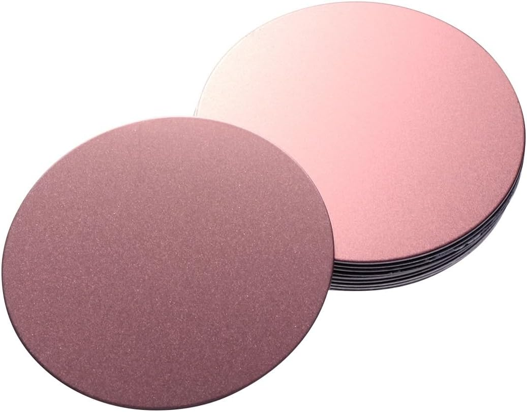 Angoily Metal Plate for Cell Phone, 30Pcs round Car Mount Magnet Holder with Strong Adhesive Sticker, Cell Phone Holder Pink, Universal Metal Plate Kit image number 4