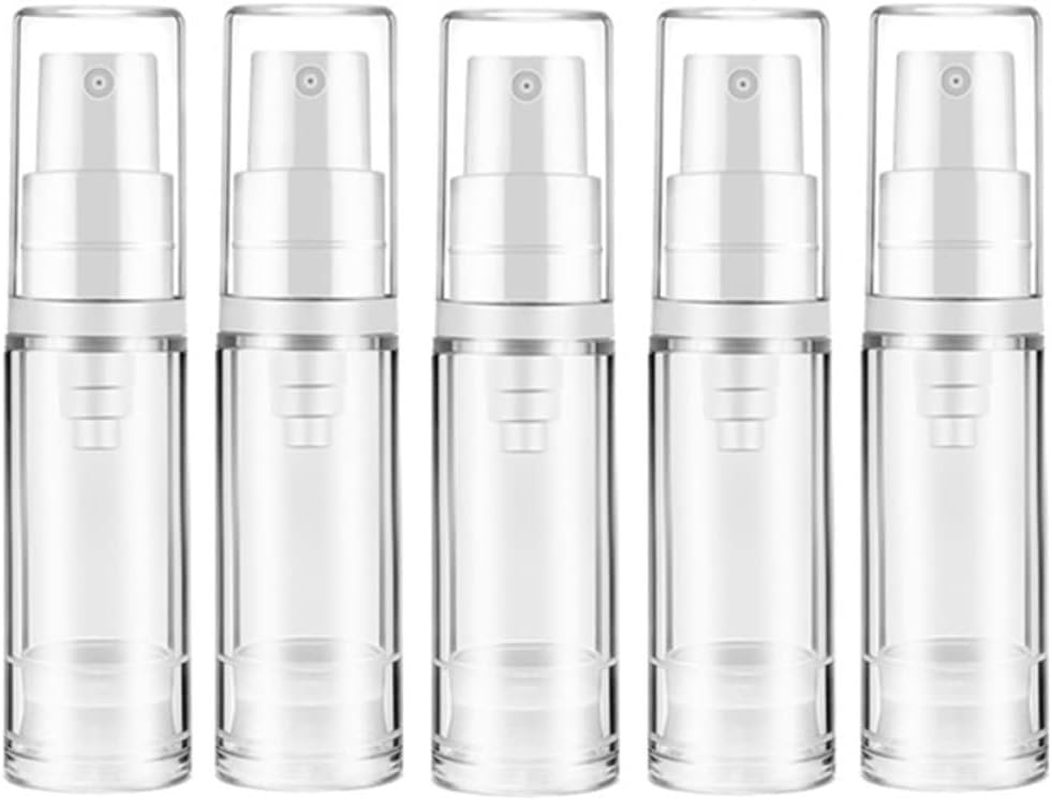 NOLITOY 10Pcs 5Ml Refillable Spray Bottles Travel Portable Vacuum Mist Sprayer Cosmetic Liquid Dispensing Bottles for Trip Use