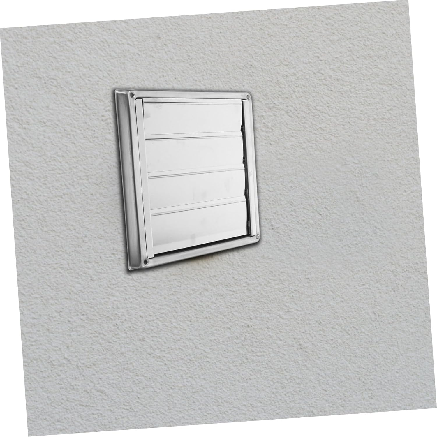 Yardenfun Stainless Steel 304 Exhaust Vent Cover Set Sturdy Wall Ventilation Grille Hood for Exterior Use Square Duct Cover for Air Ventilation