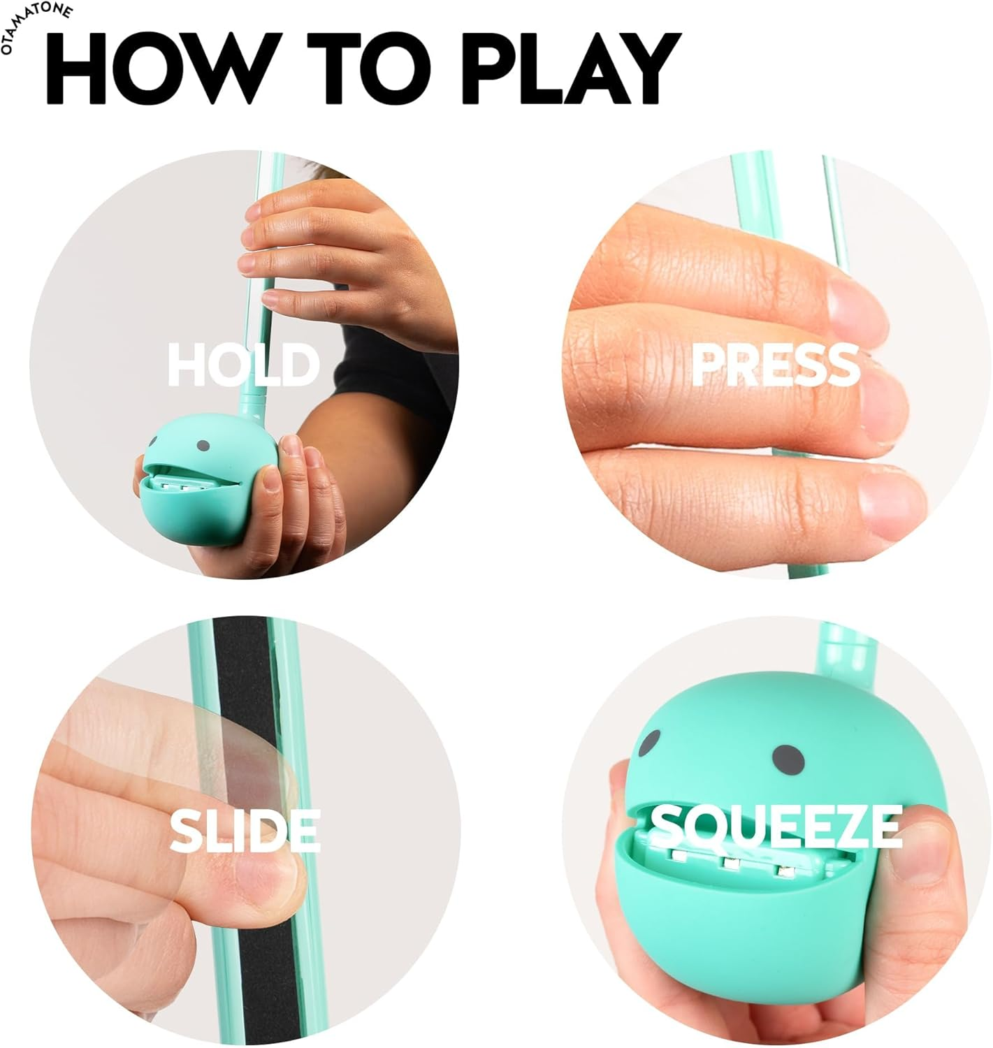 Otamatone Japanese Electronic Musical Instrument Portable Music Synthesizer from Japan by Maywa Denki Studio Award Winning, Educational Fun Gift for Children, Teens & Adults - Mint image number 4