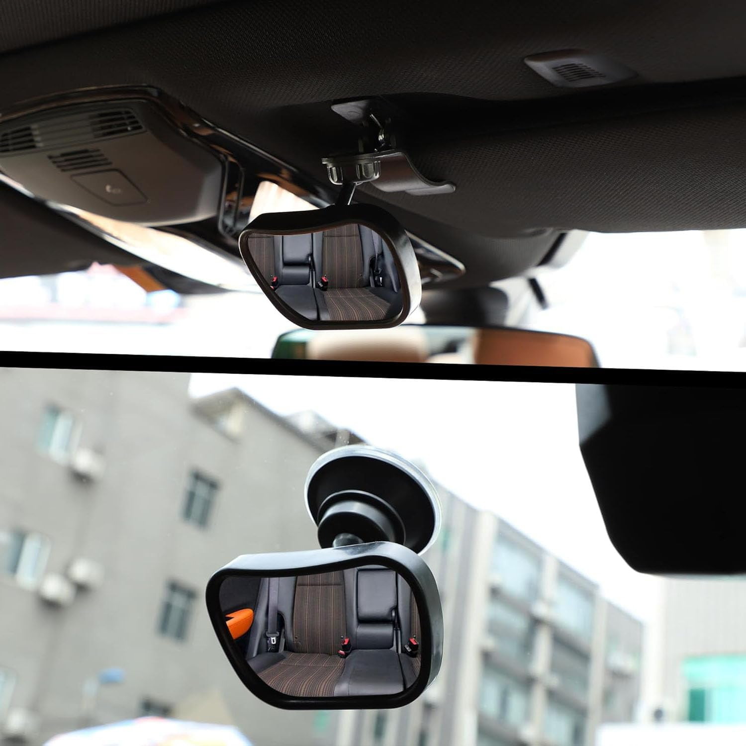 360&deg; Swivel Car Rear View Mirror,Baby Car Mirror,Shatterproof Adjustable Car Baby Rearview Mirror to See Rear Newborn,Babies,Infants and Kids,Easy to Install image number 3