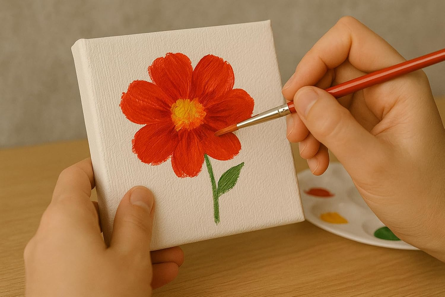 LWR CRAFTS Mini Stretched Canvas 7.5 Cm X 7.5 Cm Pack of 12 image number 2