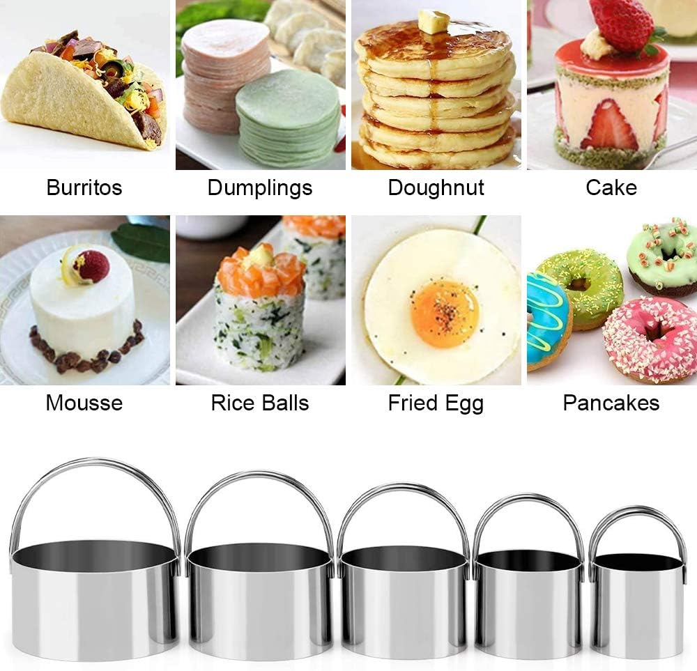 Pastry Cutter, Biscuit Cutter, Dough Scraper, Silicone Baking Mats, Stainless Steel Pastry Blender Set, Dough Cutter Biscuit Cutter Baking Pastry Mat Dough Blender Tools & Pastry Utensils (5 Pcs/Set) image number 6