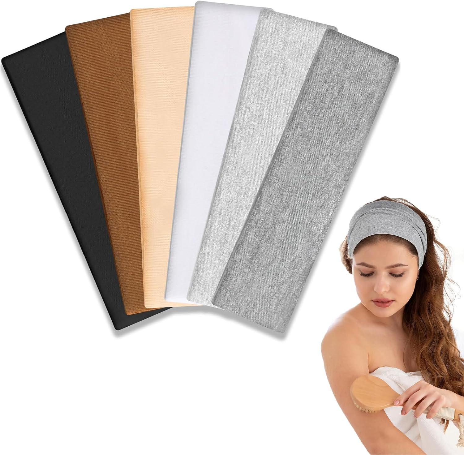 TELAIN Women'S Headbands Thin Lightweight Breathable Soft Elastic Hair Bands for Yoga Fitness Running Multicoloured