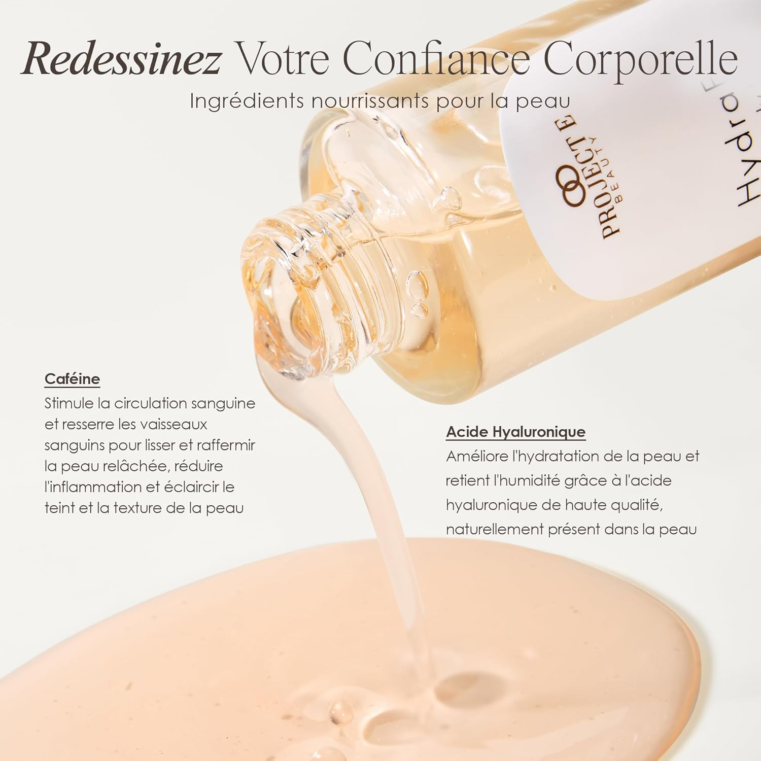 Hydrafirm Body Gel by Project E Beauty | Firming and Sculpting | Reduce Cellulite | Body Shaping & Contouring | Tightens & Firms | Body Serum | Loose and Sagging Skin | 50Ml image number 4