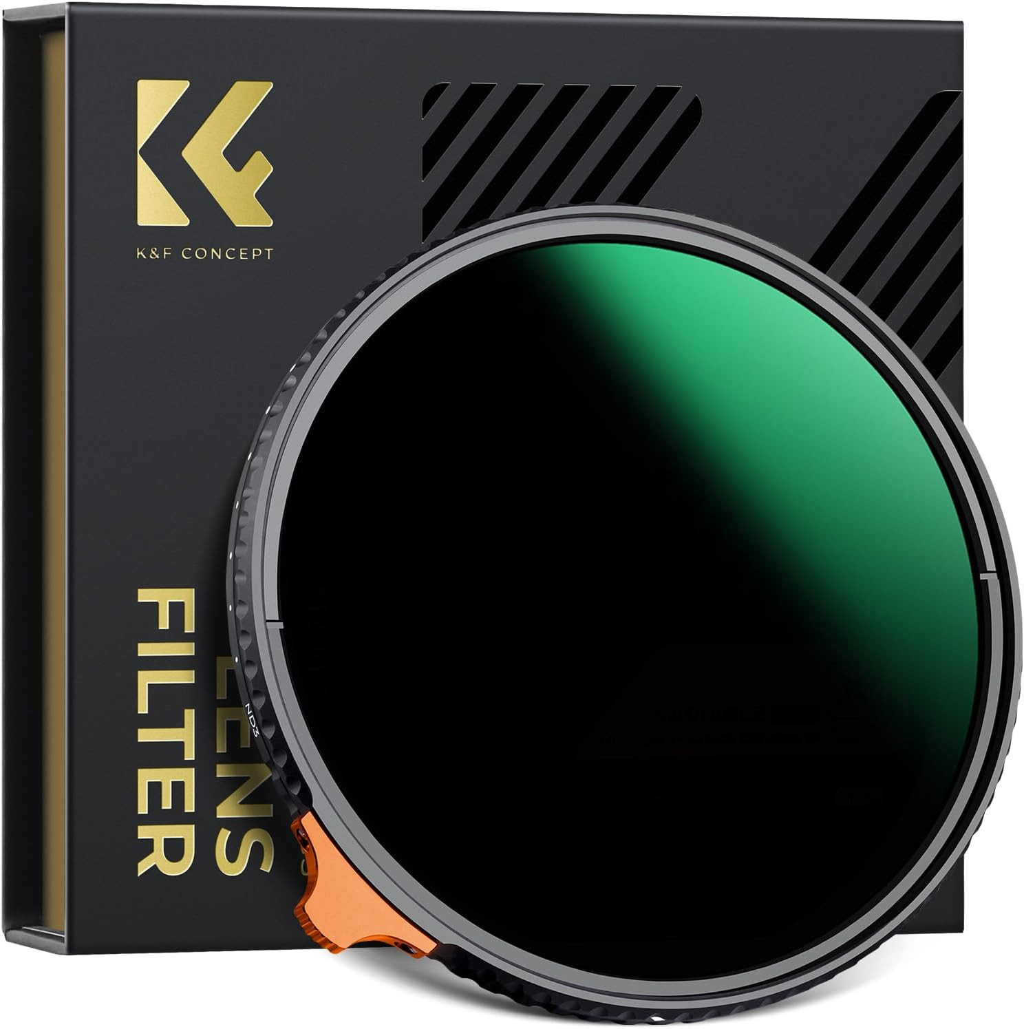 K&F CONCEPT 52Mm Variable ND Lens Filter ND3-ND1000 (1.5-10 Stops) Putter Adjustable HD Neutral Density Filter with 28 Multi-Layer Coatings for Camera Lens (Nano-X Series) image number 1