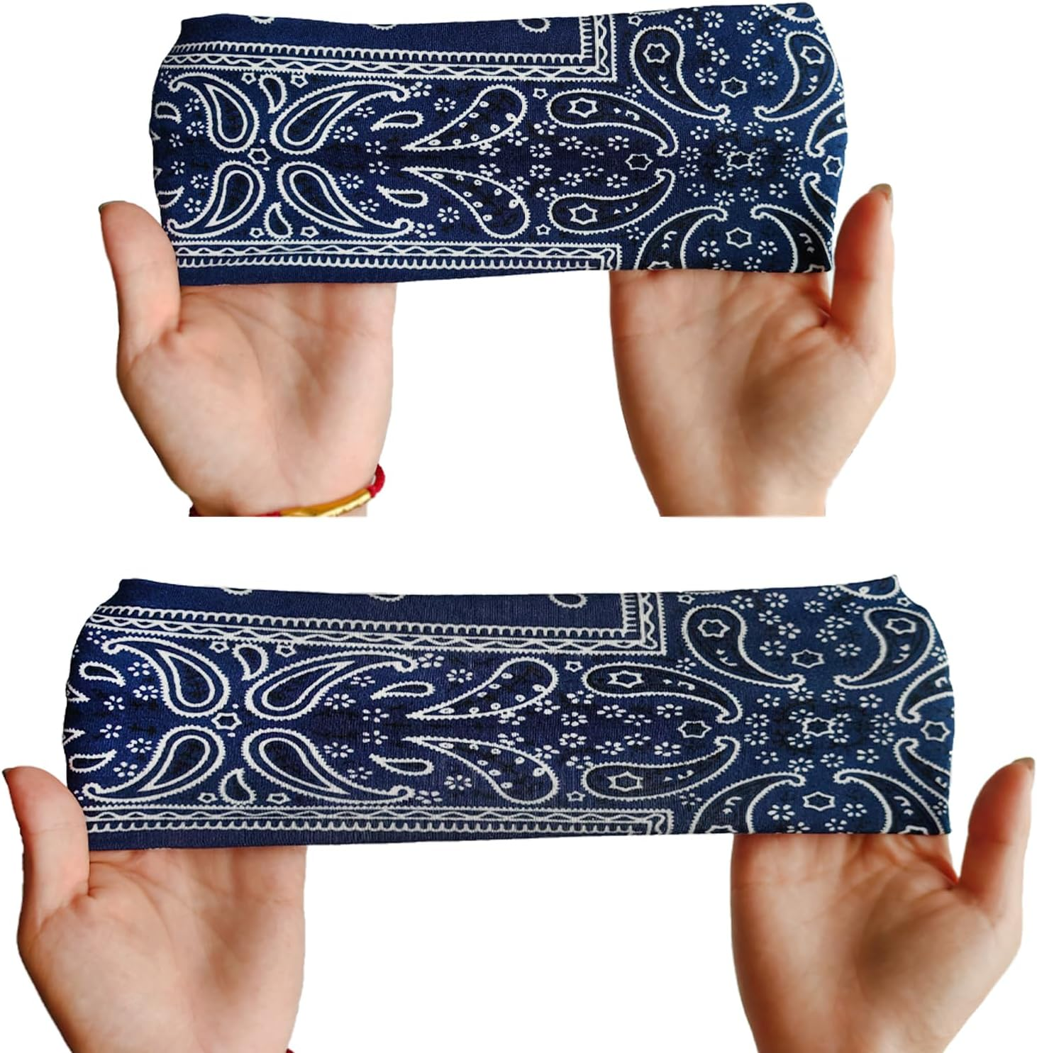 Smaoqingji Women'S Soft Headband - Pack of 6, Boho Headbands Print Hair Accessories, Suitable for Yoga, Running, Fitness, Travel, Training, Work, Reading, Daily Life and Other Occasions image number 6