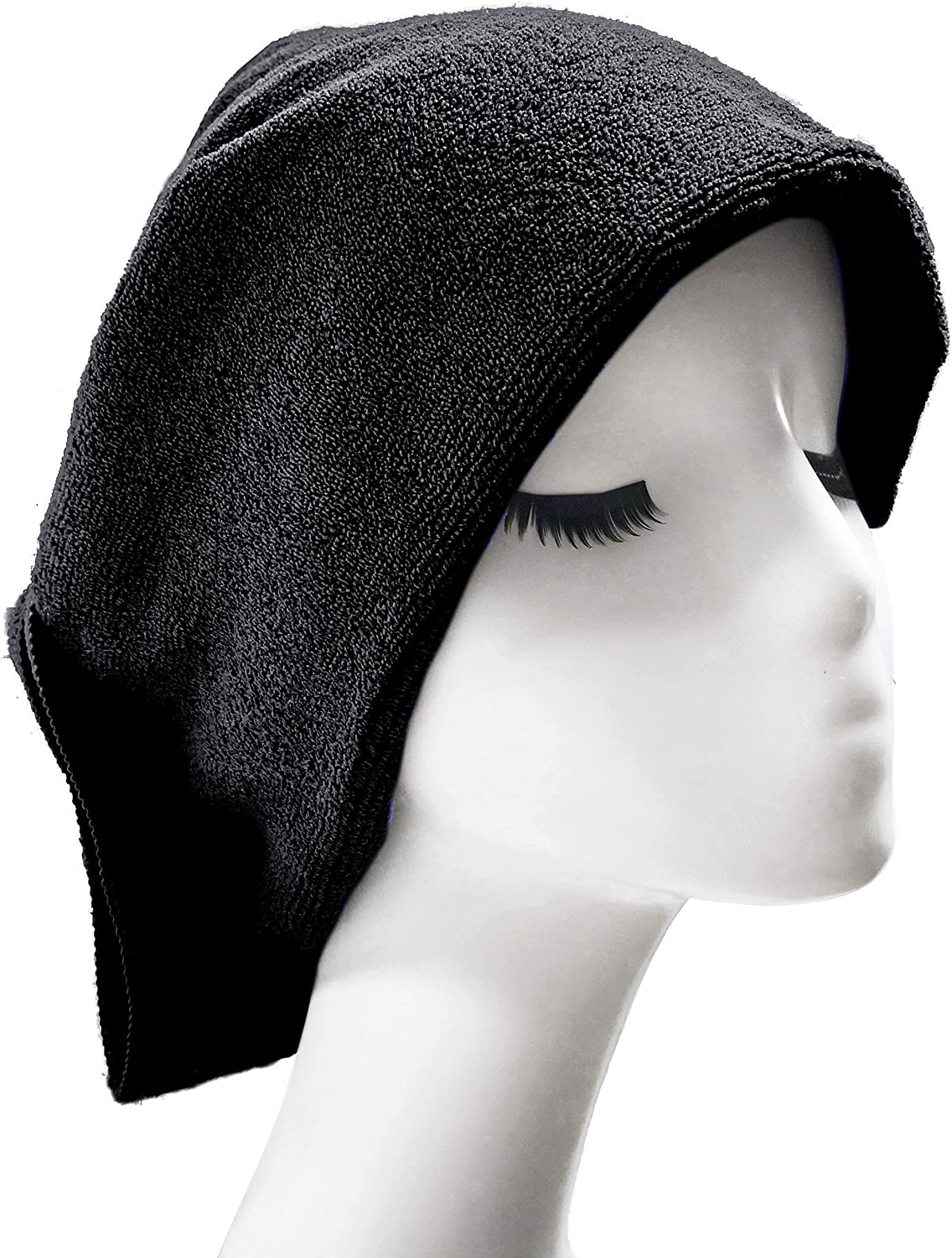 Polyte Professional Quick Dry Lint Free Microfibre Hair Drying Salon Towel, 12 Pack (40X73 Cm, Black) image number 2