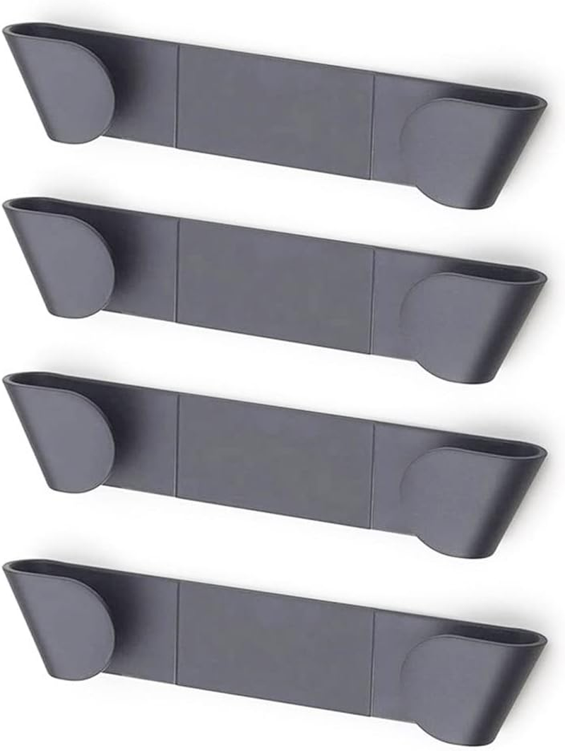 Tooloflife Pot Lid Racks Wall Mount Pan Lid Holder Punch-Free Black Pot Lid Storage Organizer Hanging Pan Cover Organizer Plastic Cutting Board Storage for Home Kitchen(4Pack) image number 5