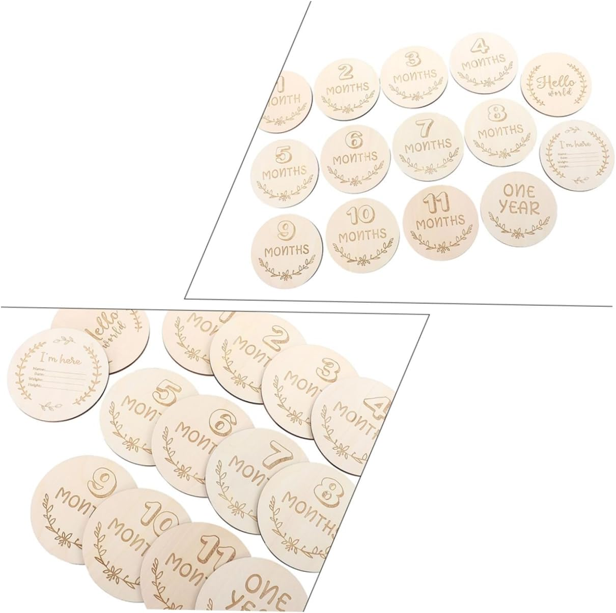 UPKOCH Milestone Cards Pregnancy Commemorative Birthday Cards Newborn Birth Photo Props for Newborns image number 4