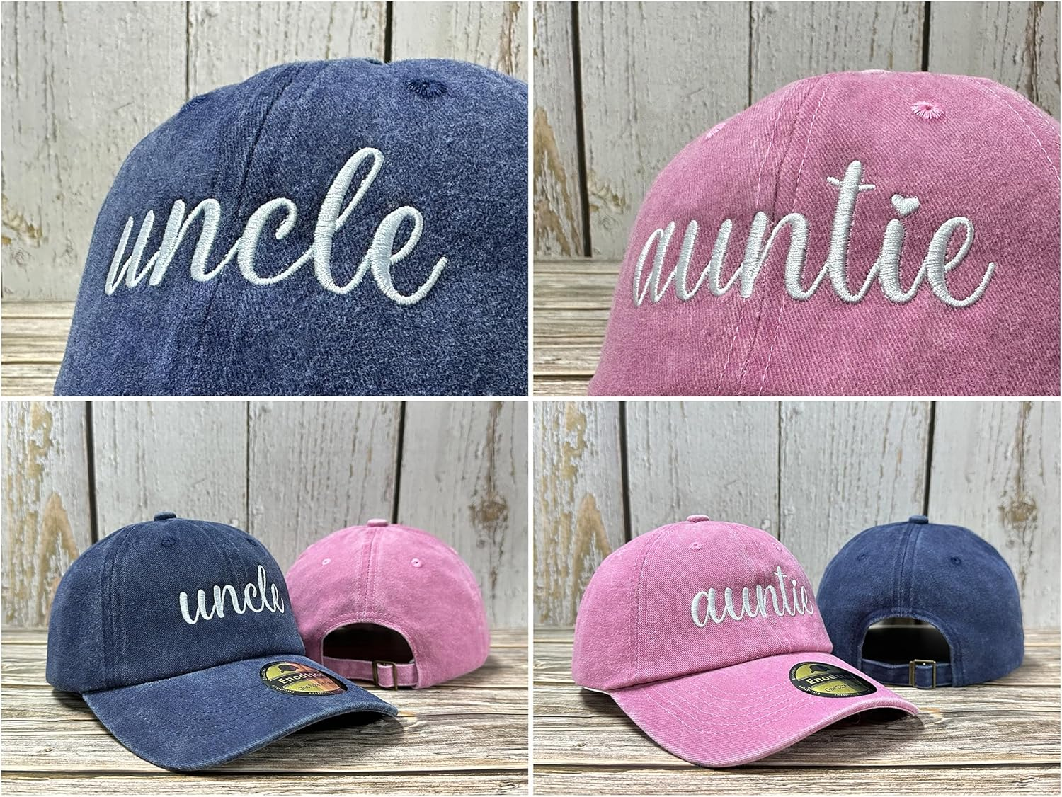 Embroidered Hats for Uncle Auntie Grandpa Grandma Mama Mini image number 1