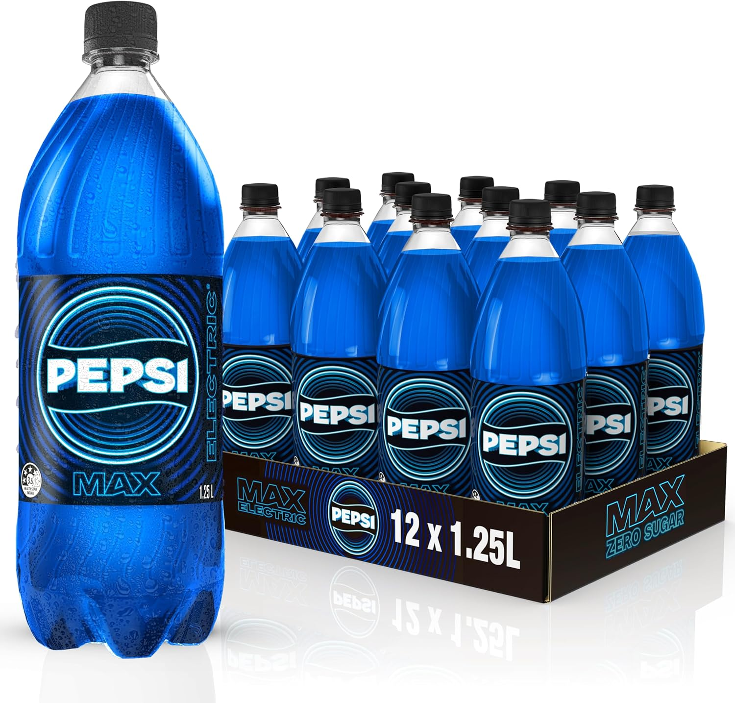 Pepsi Max Zero Sugar Electric, 12 X 1.25L