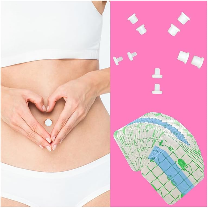 11PCS Adult Belly Button Plug Post Tummy Tuck Soft Silicone Belly Button Trainer Tummy Tuck for Liposuction(10Pcs+Tape)