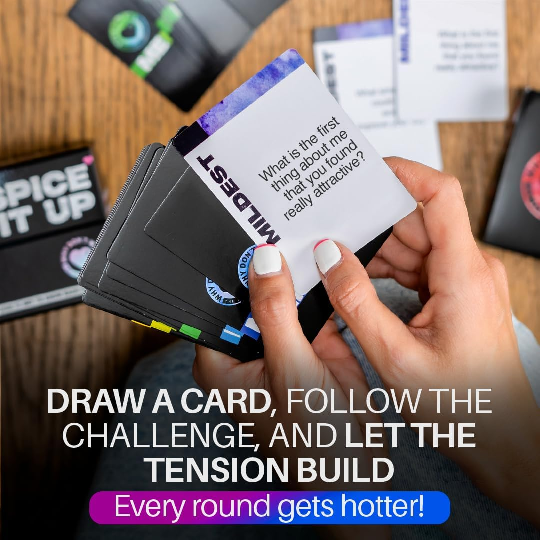 Why Don'T We Spice It up - 150 Intimate Card Game for Couples | 3 Levels Cold to Hot | Bedroom Games for Adults | Perfect for Valentine'S Day & Anniversaries | Passion & Connection image number 4