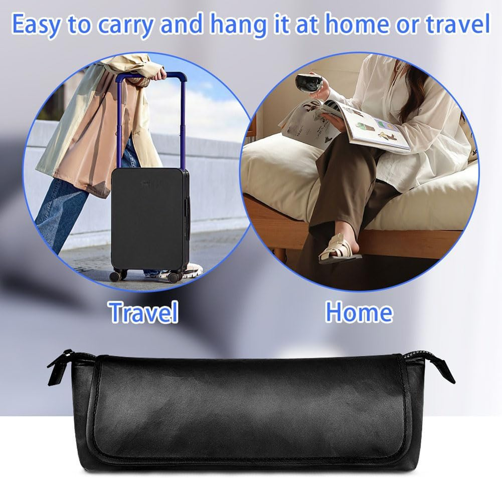 Clisted Hair Tool Travel Bag Curling Iron Hair Straightener 2-In-1 Hot Tool Travel Box Storage Bag,Pink Easy Install image number 2