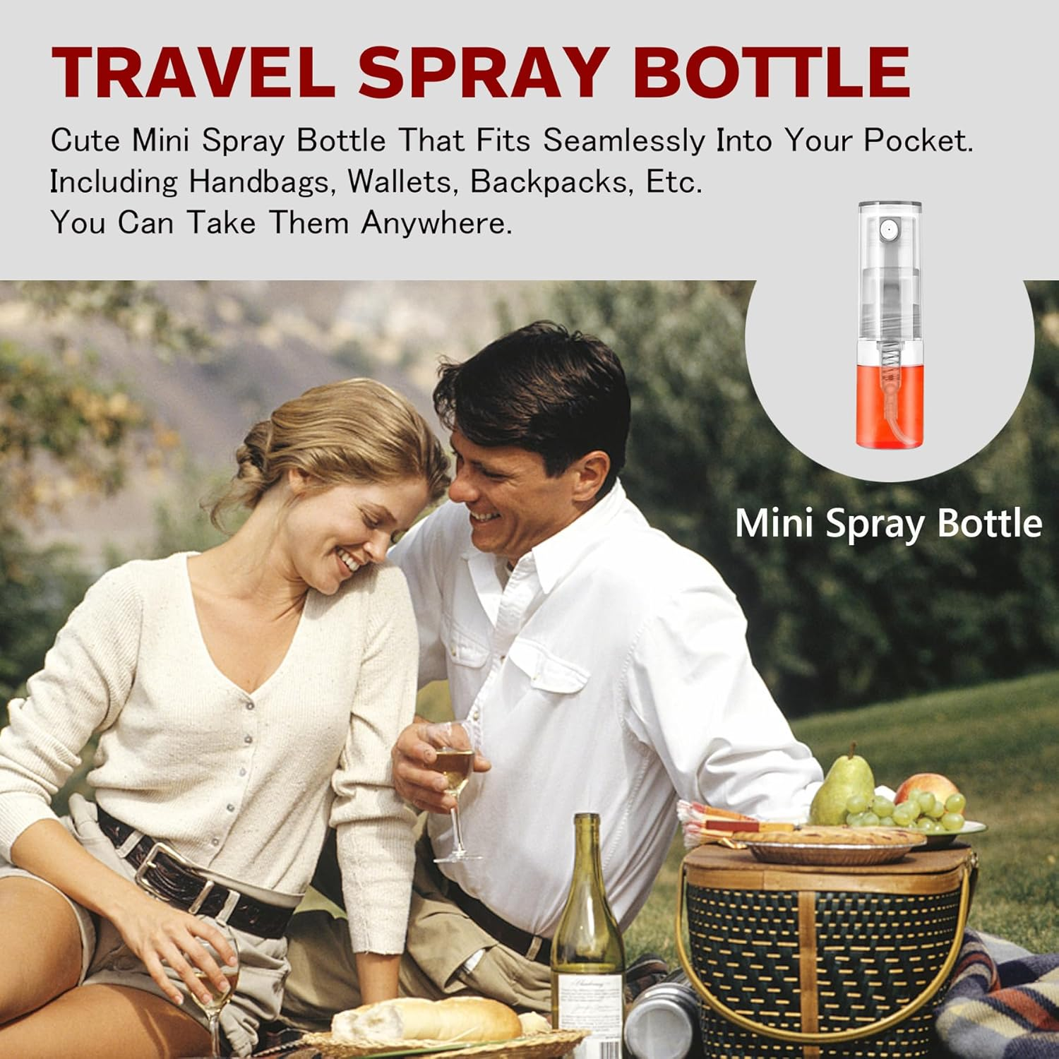 Glass Spray Bottle Atomizer, Refillable Container for Cleaning, Travel, Essential Oils, Perfume - 60 Pcs, 2Ml image number 2