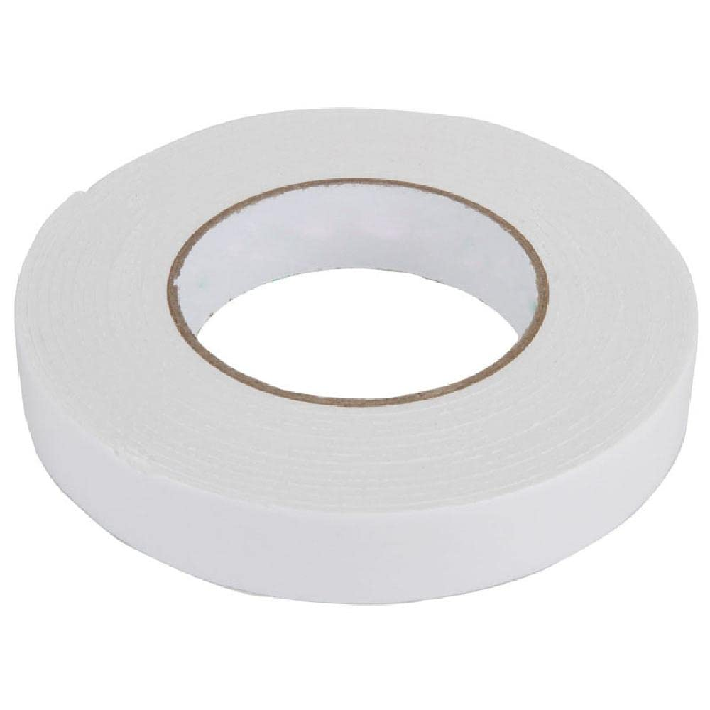 Tophomer 1Roll 5Mm Double-Sided Foam Tape, 10M Length Waterproof Sponge Ribbon Adhesive for Scrapbooking, Cards Manufacturing, Gift Packaging, Decoration, Manual Work, White image number 5