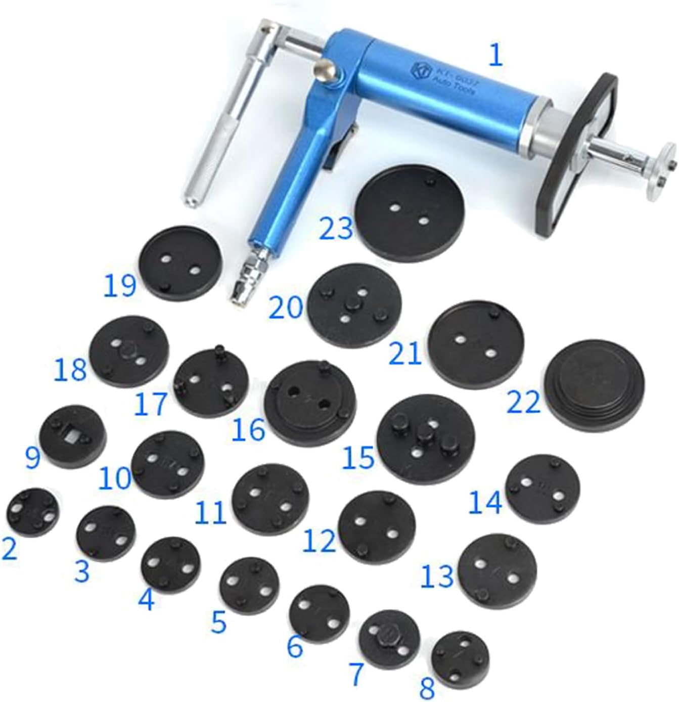 Piston Return, Brake Caliper Tools, Brake Pads and Brake Disc Replacement, 23 Piece Set, Air Brake, Piston Rewind Tools, Suitable for Disassembly Brake Split Pump Piston Return, Auto Maintenance Tool image number 6
