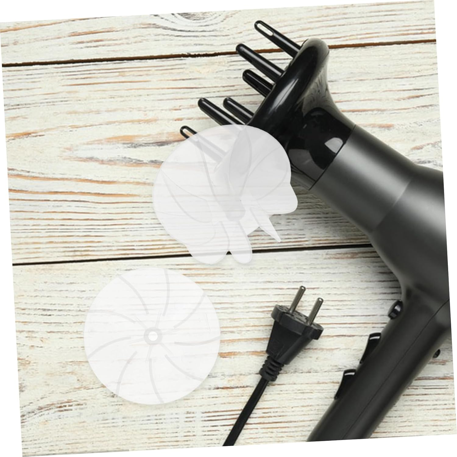 Hair Dryer Fan Blades Replacement Parts 5Pcs Heavy Duty Plastic Fans for Salon and Home Use Compatible Hair Dryer Repair Accessories image number 1