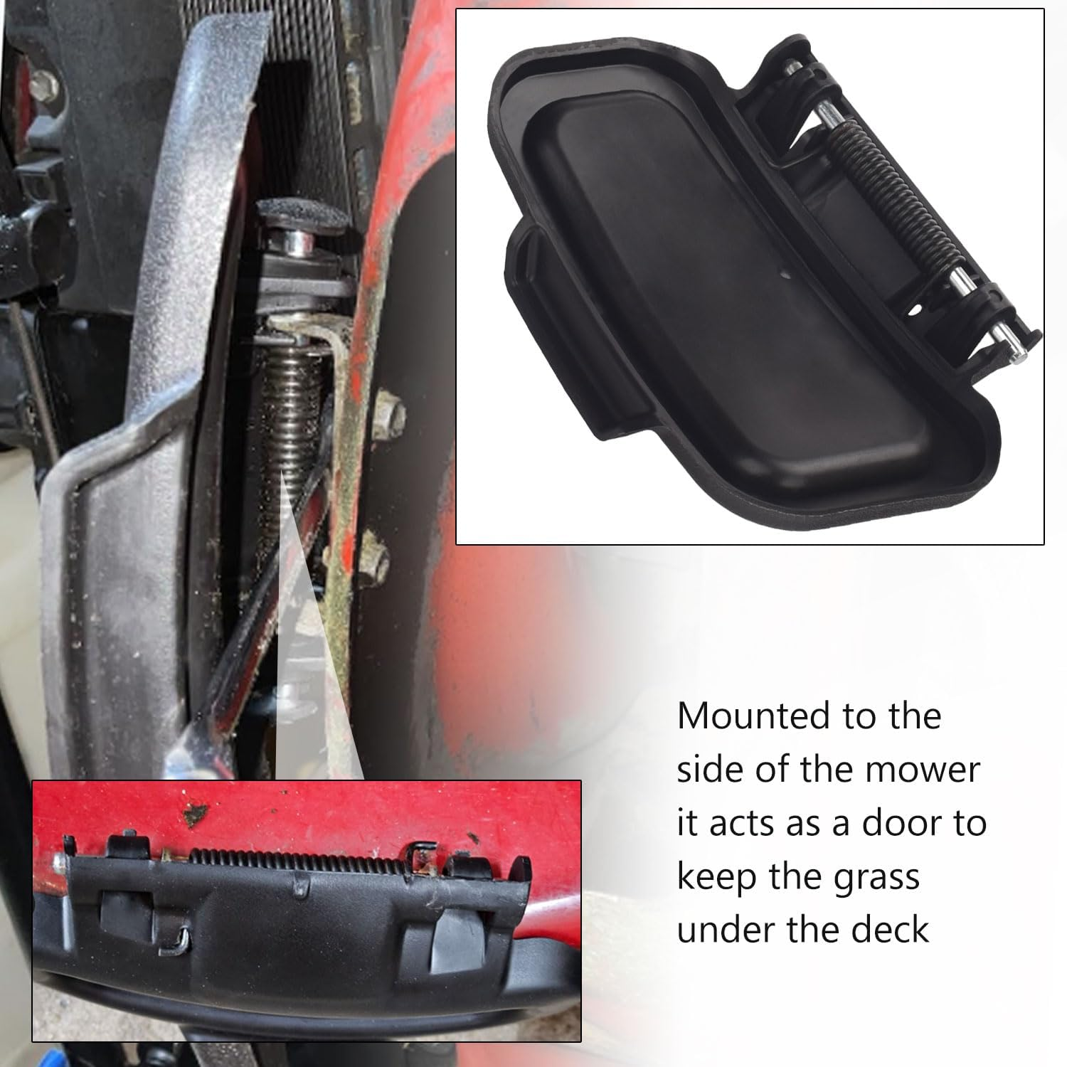 115-8449 Side Deflector & 99-5293 Torsion Spring and 136-8672 Cover Rod, Compatible with Toro, Fits Model 20330, 20331, 20331C, 20332, 20332C, 20333, 20333C, 20334, 20334C & More image number 2