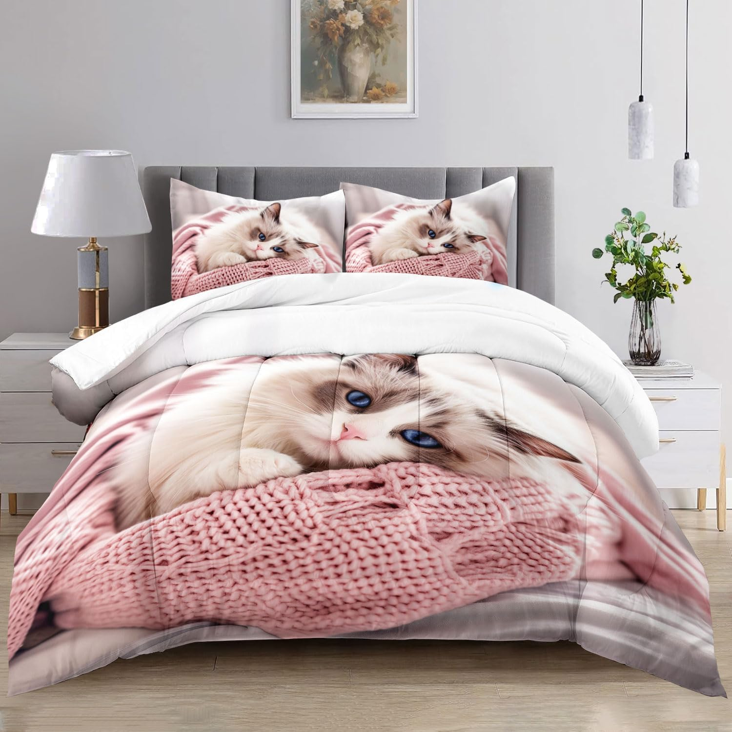 Raphus Cucullatus Sea Shell Bedding Comforter Set Twin, Ocean Bed Set, Coastal Beach Theme