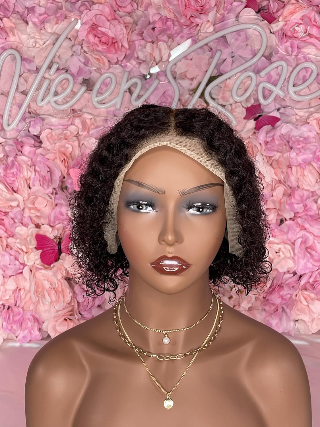 13X4 Human Hair Wig Black Body Wave Lace Front, Wig Lace Closure Wig Human Hair Wigs 4X4 Wig 8 Inch 180 Density image number 4