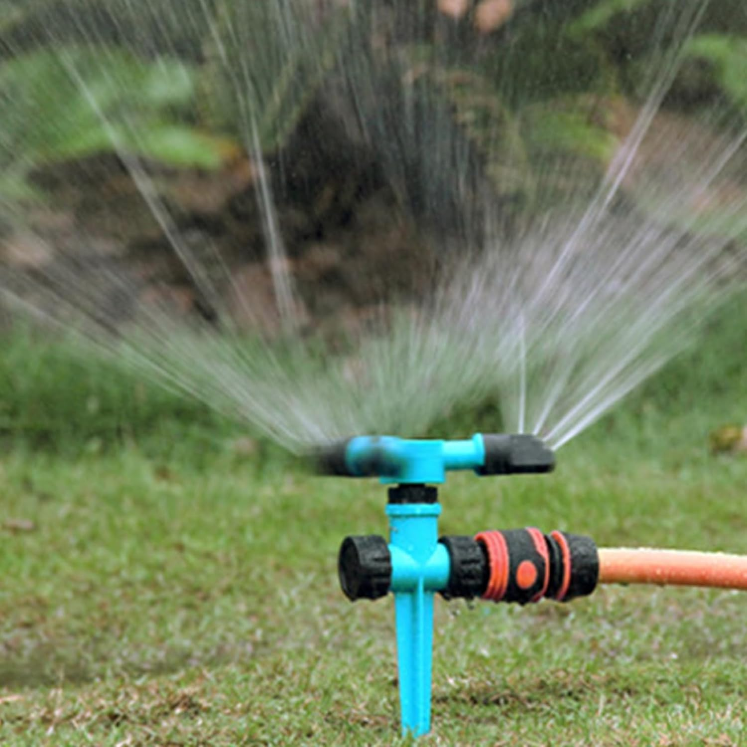 Vbvbip 360&deg; Rotating Adjustable Sprinkler - High-Pressure Watering System for Lawn, Garden & Yard Irrigation | Easy Install | Durable Design image number 6