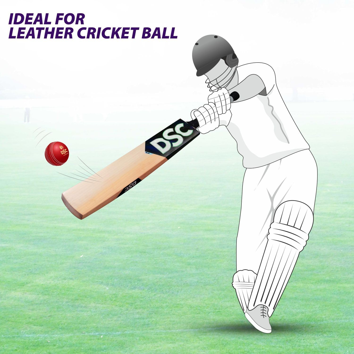 DSC Blak (Player Edition) English Willow Cricket Bat for Mens image number 5