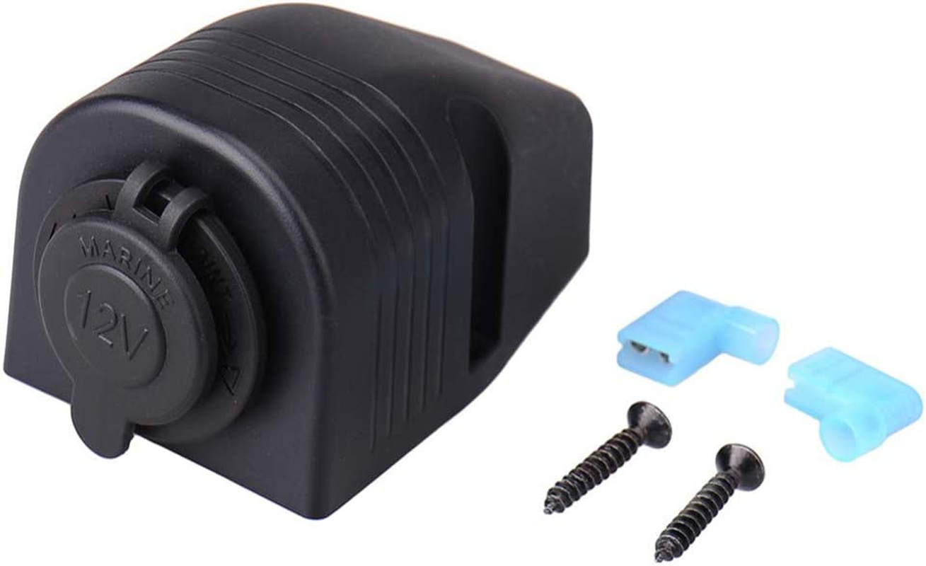 Polarlander 12/24V Outlet Marine Boat Caravan Car Cigarette Lighter Splitter Power Socket Adapter Connector