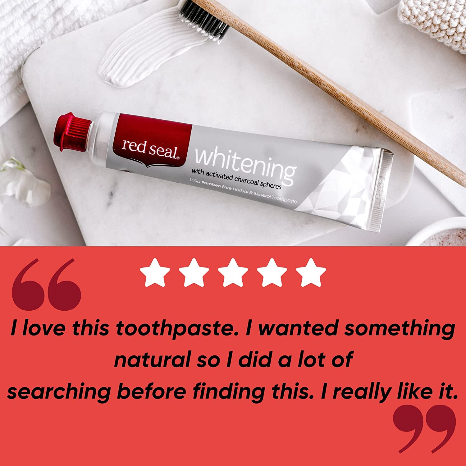 Red Seal Whitening Natural Toothpaste 100 G image number 4
