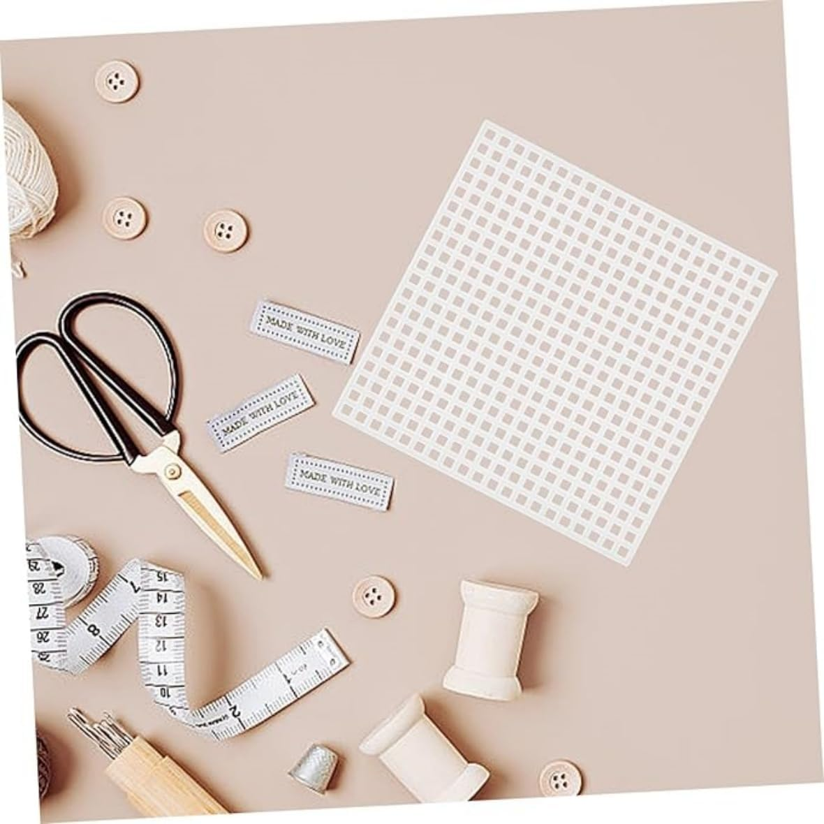 10Pcs Sheets Handwoven Baseboard Embroidery DIY Pads Bag DIY Material Plastic Mesh Pads Plastic Mesh for Embroidery Plastic Canvas for Bag Sewing，For Embroidery Crafting Knit and Crochet Projects image number 3