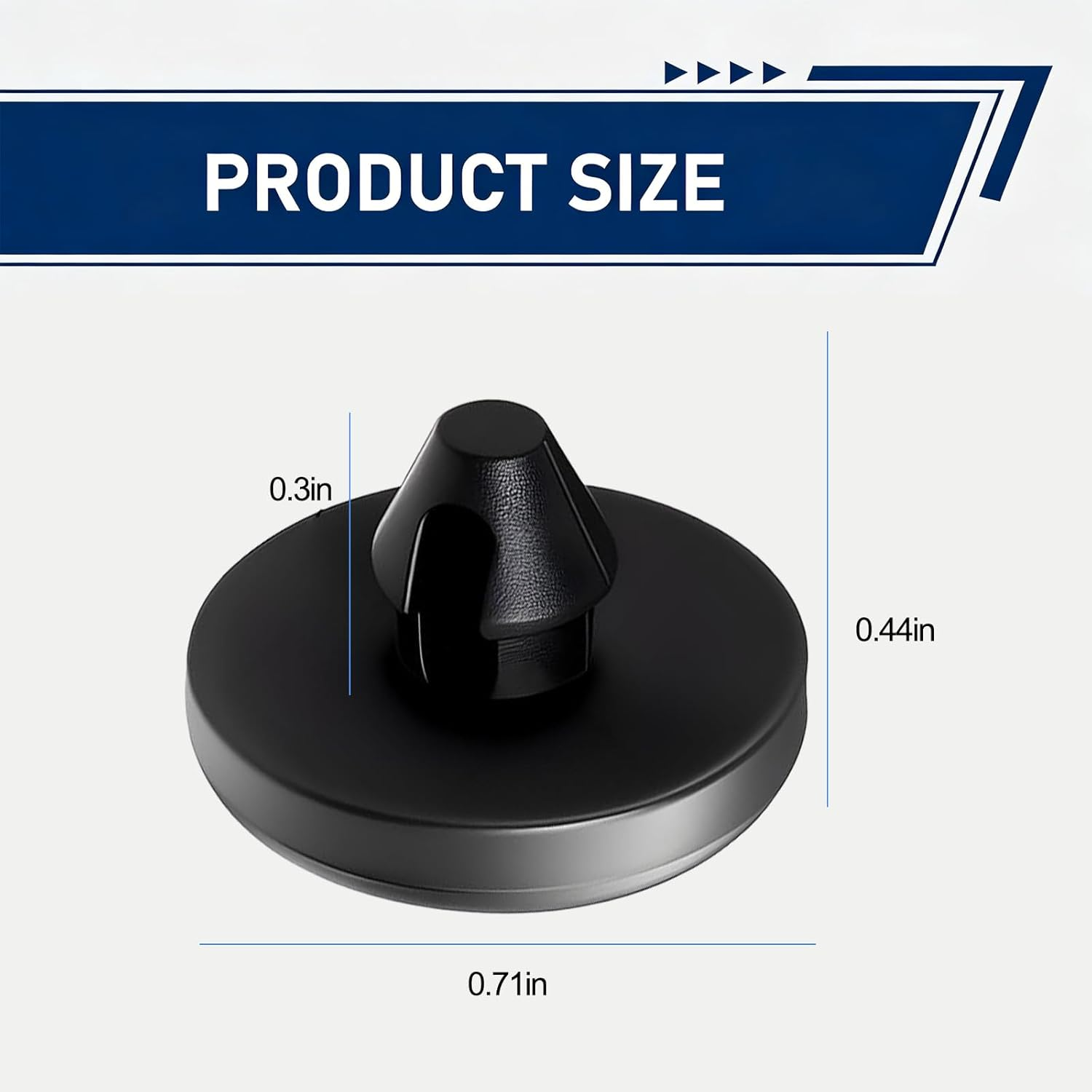 4PCS Brake Pedal Pad & Light Switch Stopper - Universal Replacement for Clutch Pedal & Brake Switch, Compatible with OEM 90541-06036, for Toyota Lexus (Black) image number 4