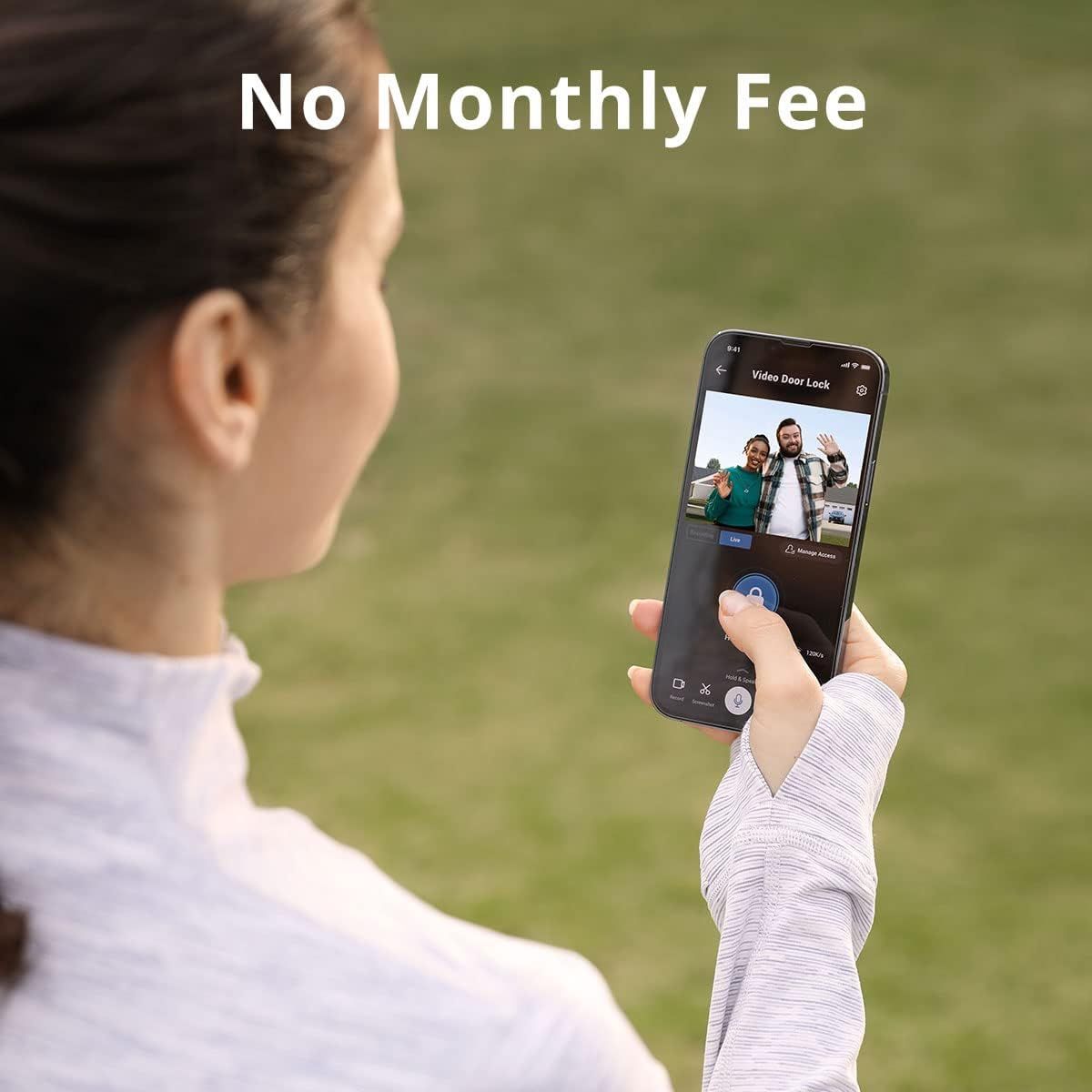 Eufy S330 Video Smart Lock, 3-In-1 Camera+Doorbell+Fingerprint Keyless Entry Door Lock,Bhma, Wifi Lock,App Remote Control,2K Hd,Doorbell Camera Chime,No Monthly Fee,Sd Card Required (T8530) image number 4