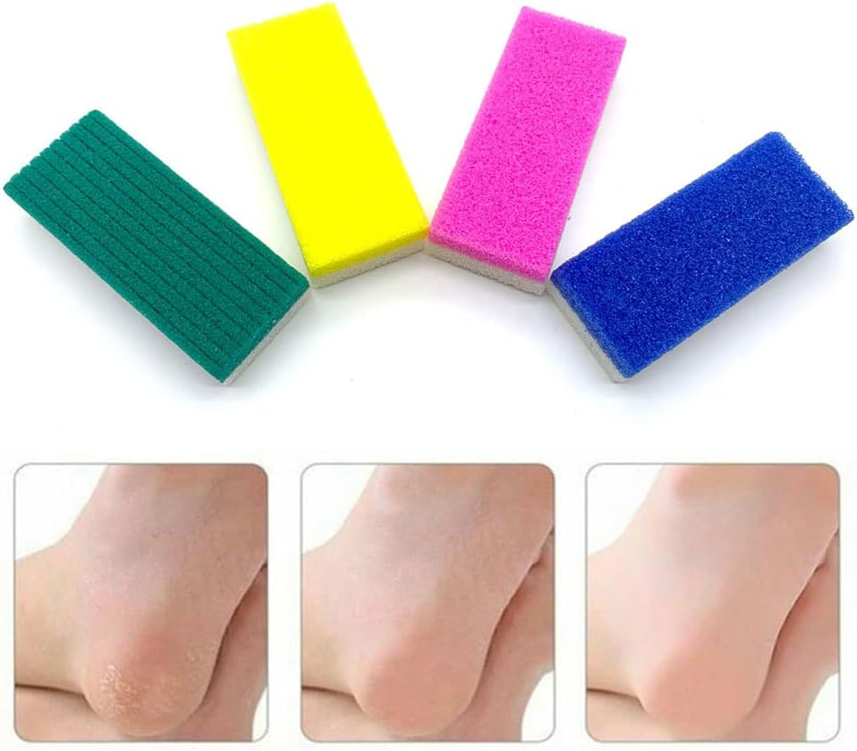 4 Pcs Foot Pumice Exfoliating Scrubber for Hard Skin Exfoliation Dead Skin Scrub Pedicure image number 6