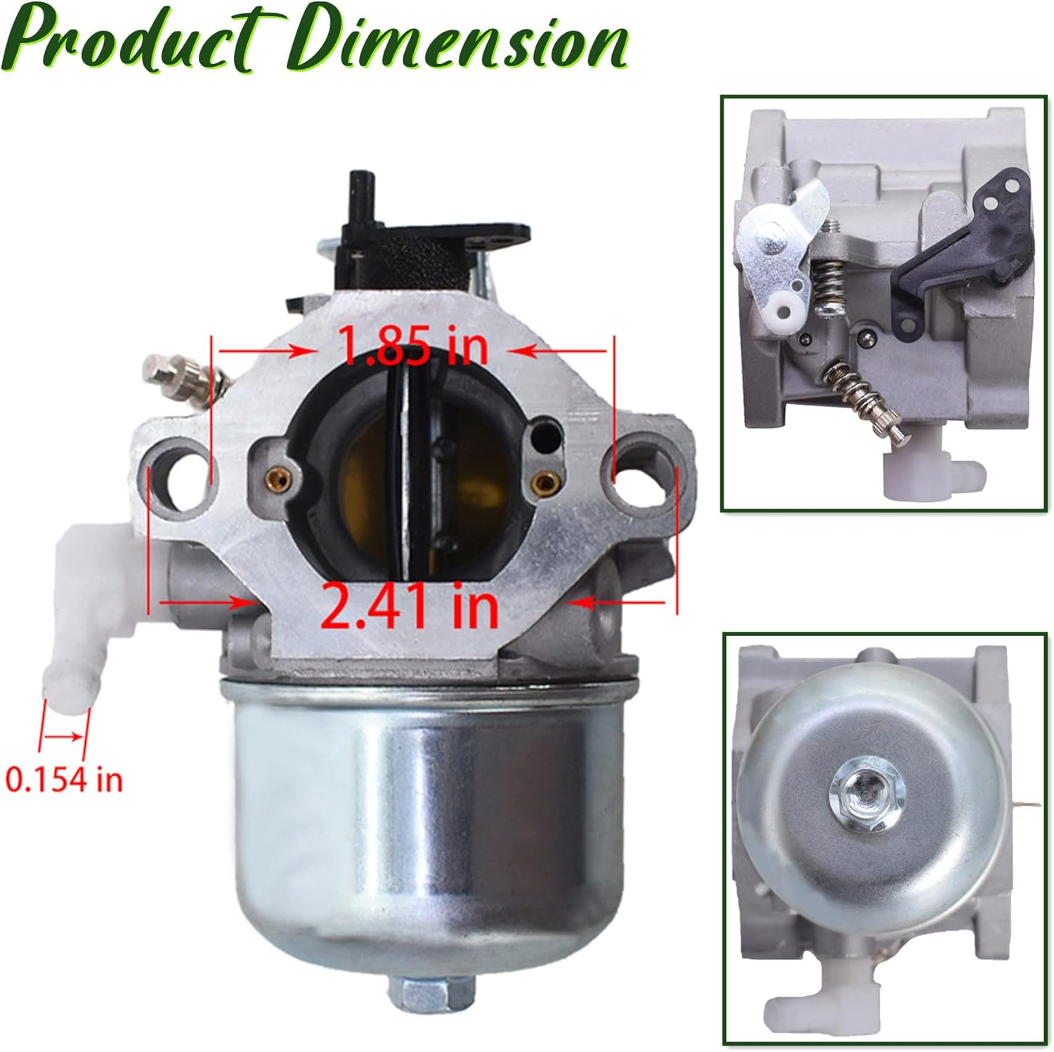 699831 694941 Carburetor Replacement for Briggs & Stratton 499158 499163 Models 283702 284707 284777 28D702 28D707 28M707 Engines Carb image number 1