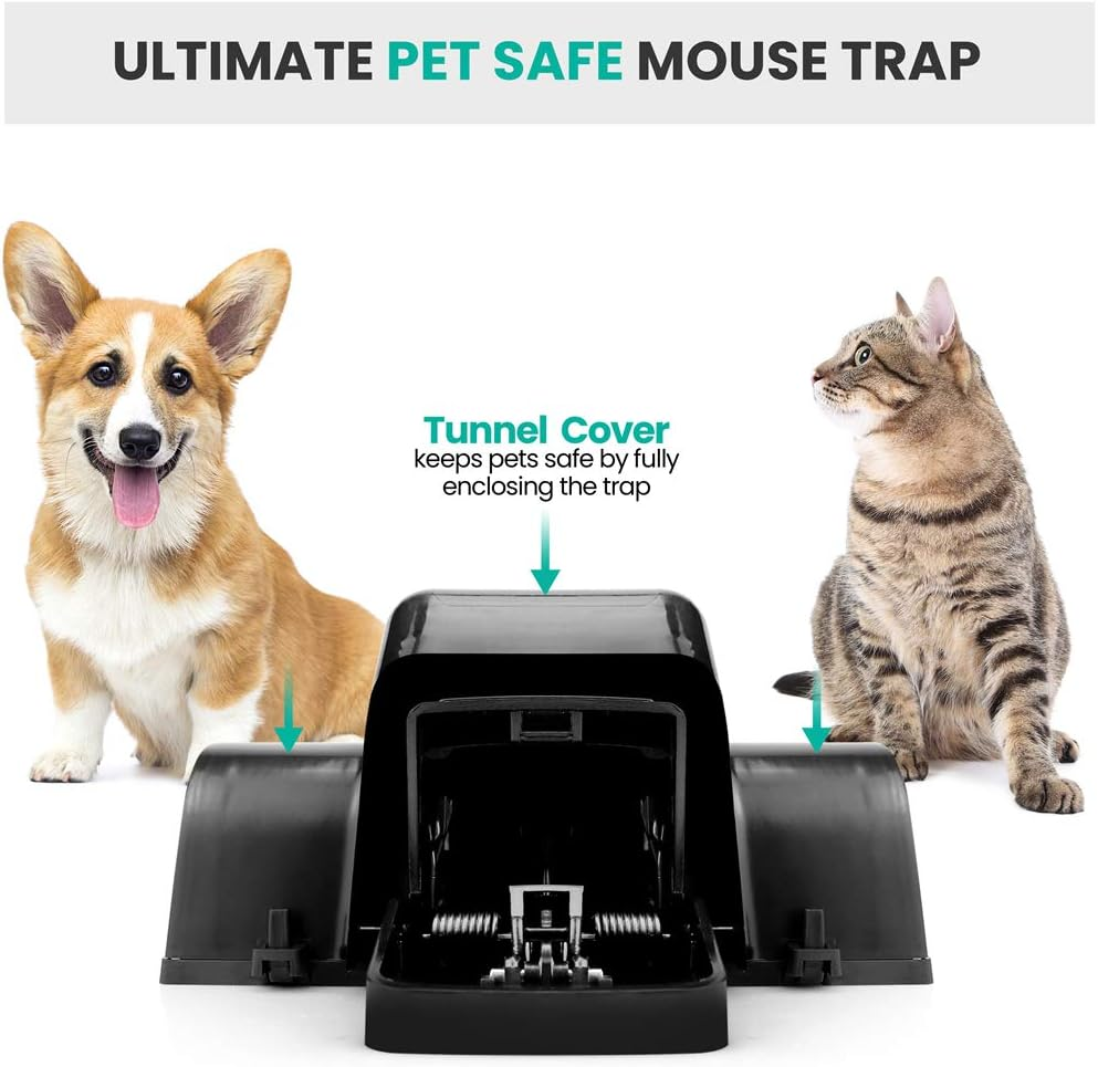 Exuby Pet-Safe & Child-Safe Rat Traps W/Tunnel Design (1-Pack) &ndash; Dual Entry for Better Capture Rate - No Harmful Poison - Prevents Accidental Triggering - Avoid Finger Snapping - Setup in Seconds. image number 6