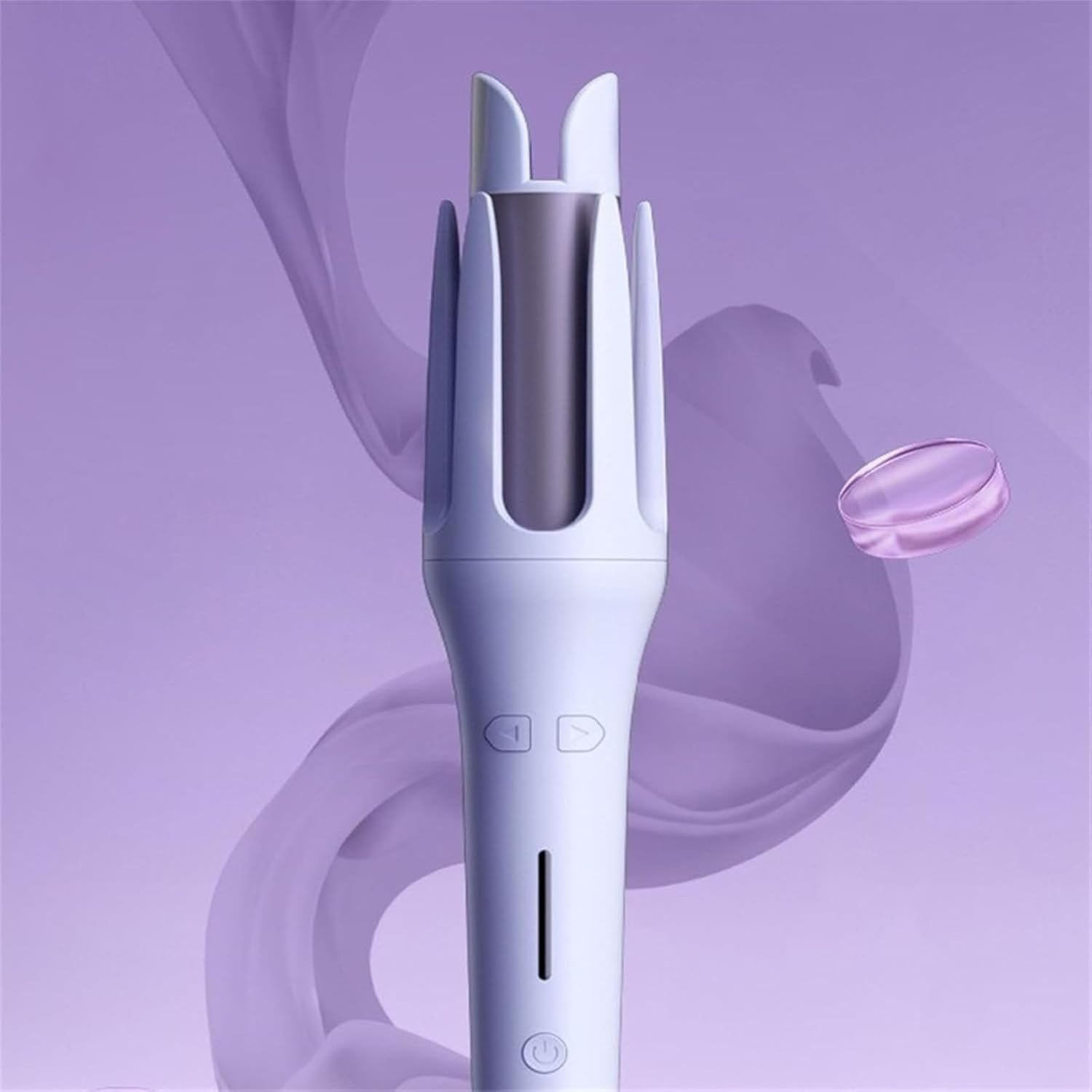 Seemee Hair Curler,See Mee Curling Iron,Automatic Curling Iron,Hair Curler Automatic Rotating,Automatic Hair Curling Iron,Hair Curler with 4 Temperatures Adjustable,Long Hair,Anti-Scald (Purple) image number 3