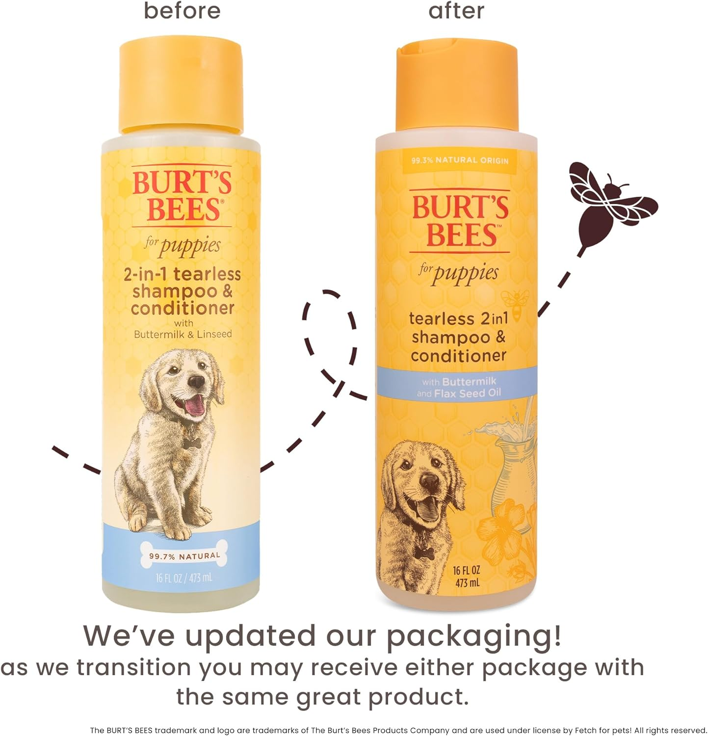 Burts Bees Tearless 2 in 1 Shampoo and Conditioner for Puppies image number 5