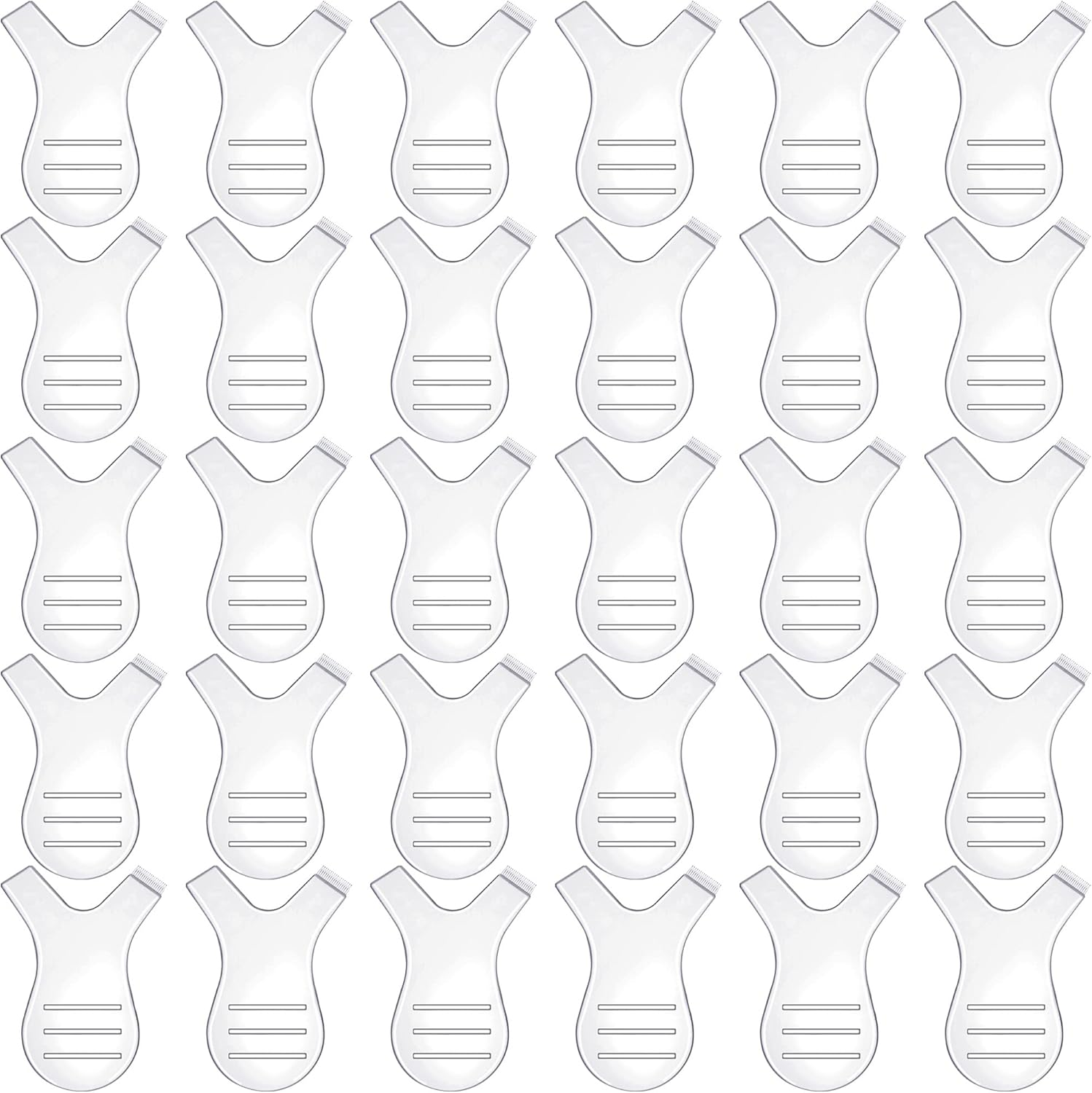 30 Pieces Y Shape Eyelash Brush Perm Lash Lift Brush Silicone Grafting Eyelash Lift Brush for Eyelash Extension Makeup Tool