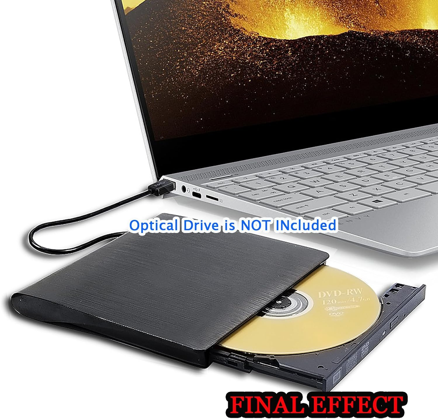 Ultra Thin USB 3.0 External DVD CD Blu-Ray Player/Burner Housing Case Enclosure Kit, for Laptops Notebook PC Computer Internal 9.5 9.0 Mm Slim SATA Optical Drive Portable ODD Caddy Black image number 3