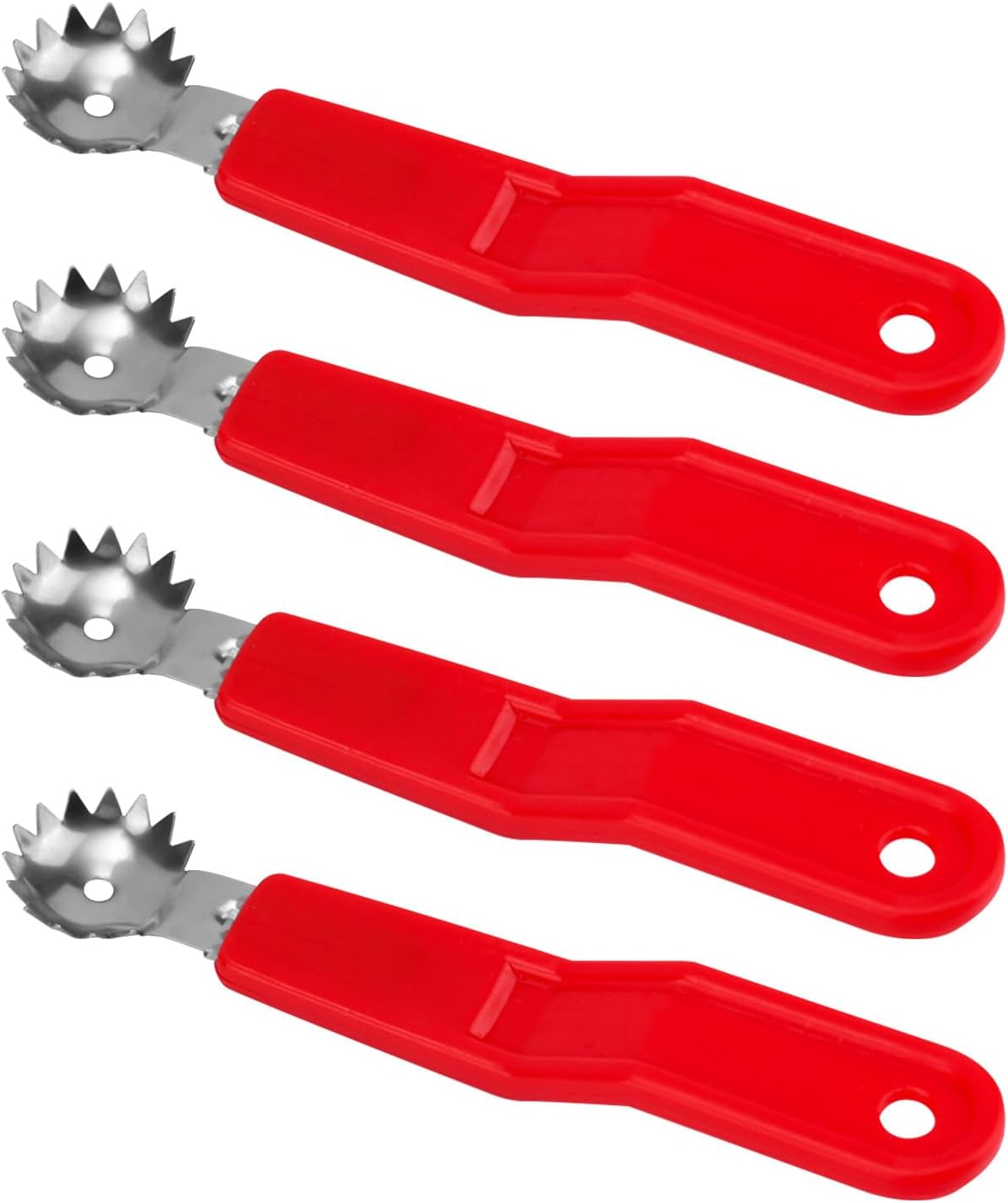4Pcs Tomato Strawberry Corer Tool, Strawberry Huller Stem Remover Fruit Vegetable Core Removing Tools with Ergonomic Handles Kitchen Gadget for Strawberries Tomatoes image number 6