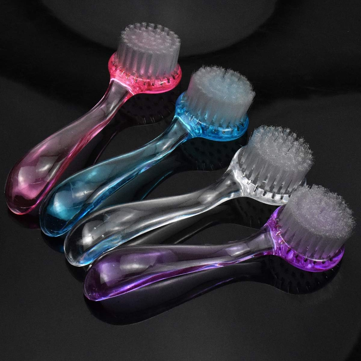 NATUCE 4PCS 13CM Colorful Nail Brush, round Head Nail Hand Scrubbing Cleaning Brush, Fingernail Brush, Handle Nail Brush Hand Scrubbing Cleaning Brush, Nail Brushes, Hand Wash Brushes image number 1